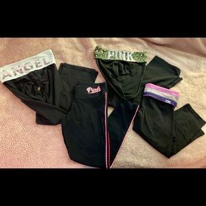 BUNDLE VS PINK yoga leggings size Medium
